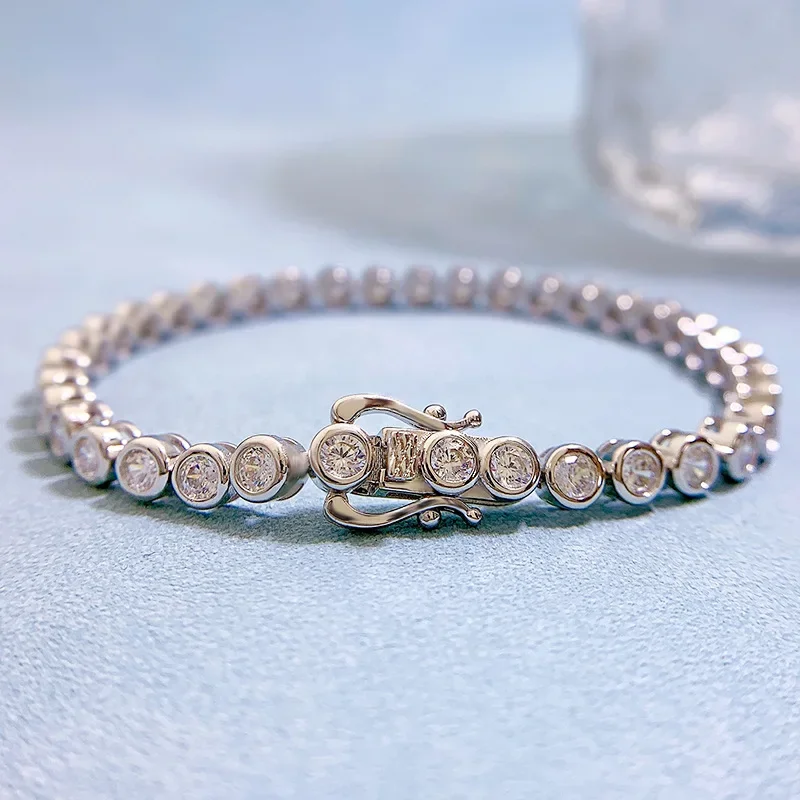 Tennis 4mm Lab Moissanite Diamond Bangle Bracelet 100% Real 925 Sterling silver Wedding Bracelets For Women Engagement Jewelry
Tennis 4mm Lab Moissanite Diamond Bangle Bracelet 100% Real 925 Sterling silver Wedding Bracelets For Women Engagement Jewelry