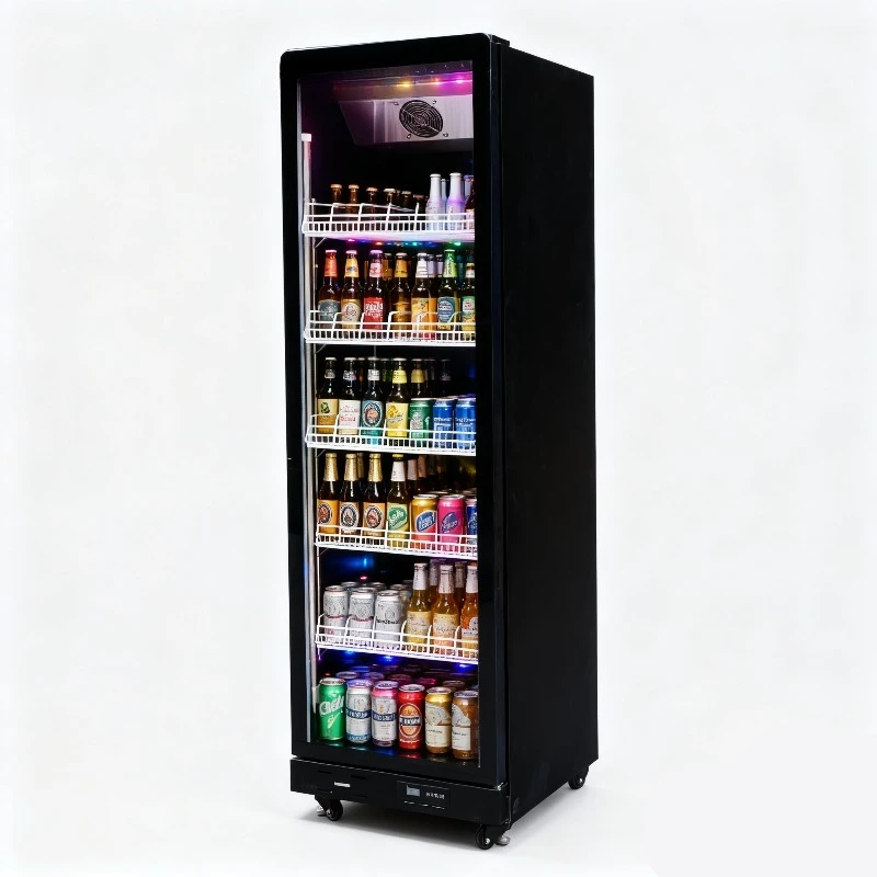 Commercial air-cooled four-door rear bar refrigerator with glass display for use in beer bars and supermarkets
Commercial air-cooled four-door rear bar refrigerator with glass display for use in beer bars and supermarkets