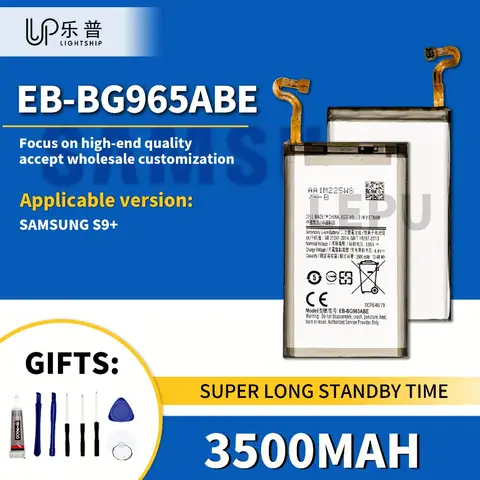 Brand Battery SAM S9+ Quality Battery EB-BG965ABE 3500mAh with Free Tool Kits SAMSUNG S9+ New Replacement Battery EB-BG965ABE