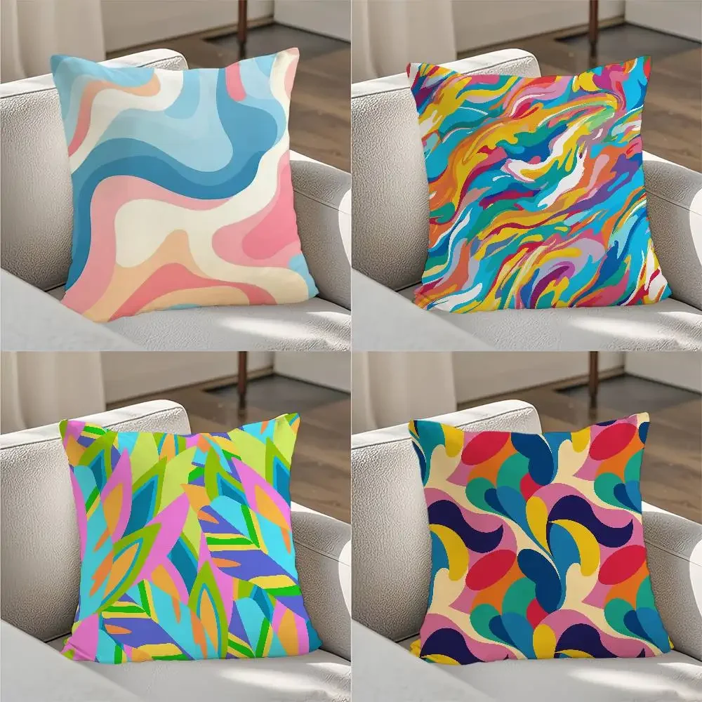 Abstract Colorful Pattern Pillow Case Luxury Double-sided For Car Pillows 45x45 Cushions Cover Home And Decoration Sofa Pillowca
Abstract Colorful Pattern Pillow Case Luxury Double-sided For Car Pillows 45x45 Cushions Cover Home And Decoration Sofa Pillowca
