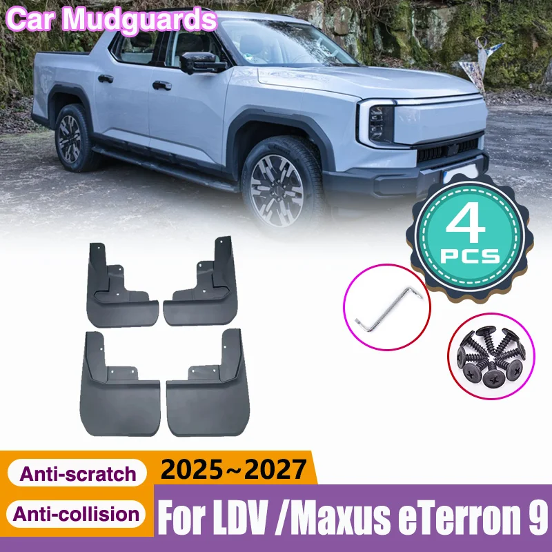 For LDV Maxus eTerron 9 MGU9 2025 2026 2027 Car Mud Flaps Anti-splash Mudguards Guards Cover Anti Sludge Fender Car Accessories
For LDV Maxus eTerron 9 MGU9 2025 2026 2027 Car Mud Flaps Anti-splash Mudguards Guards Cover Anti Sludge Fender Car Accessories