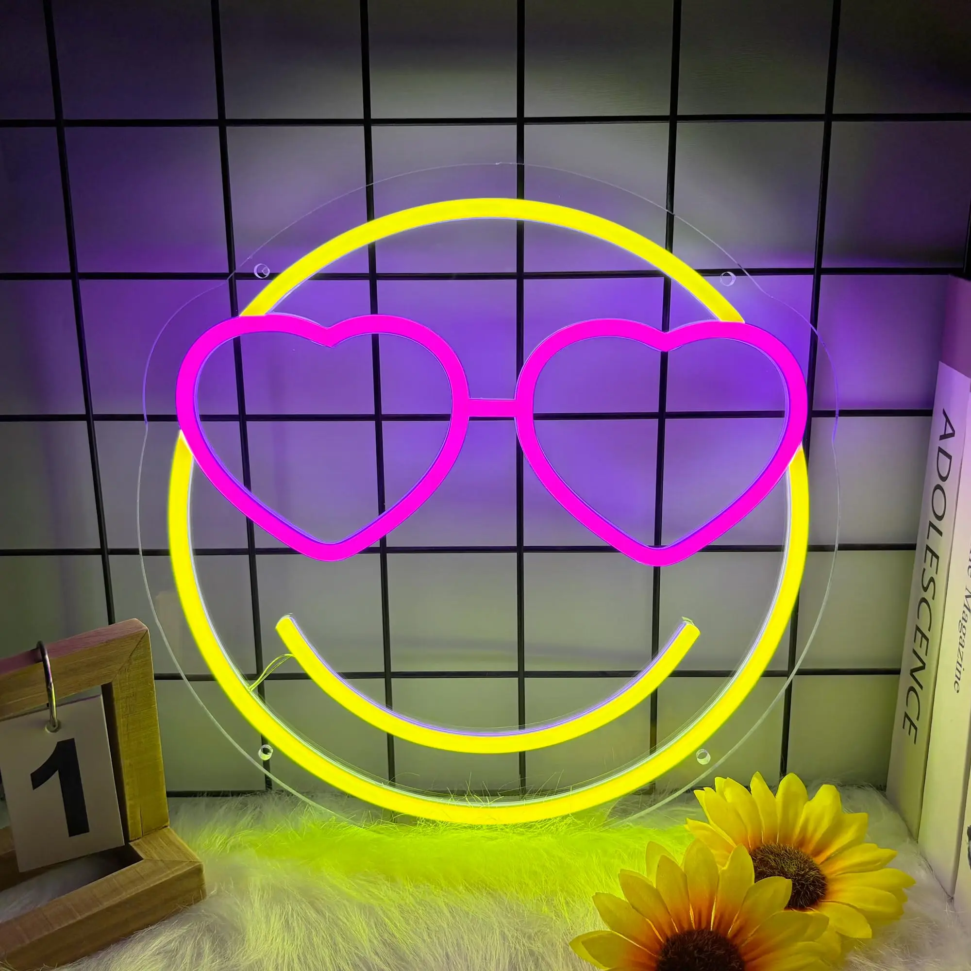 Smile Face Neon Sign Dimmable Face for Wall Decor Neon Smile Light Signs for Kids Room Party Bedroom Wall Art Decor Holiday Gift
Smile Face Neon Sign Dimmable Face for Wall Decor Neon Smile Light Signs for Kids Room Party Bedroom Wall Art Decor Holiday Gift