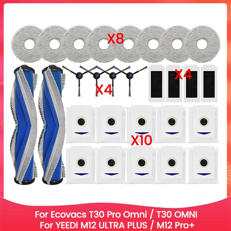 28 шт. запасные части для пылесоса Forecovacs T30 Pro Omni/T30 OMNI Foryeedi M12 ULTRA PLUS/M12 Pro + аксессуары
28 шт. запасные части для пылесоса Forecovacs T30 Pro Omni/T30 OMNI Foryeedi M12 ULTRA PLUS/M12 Pro + аксессуары