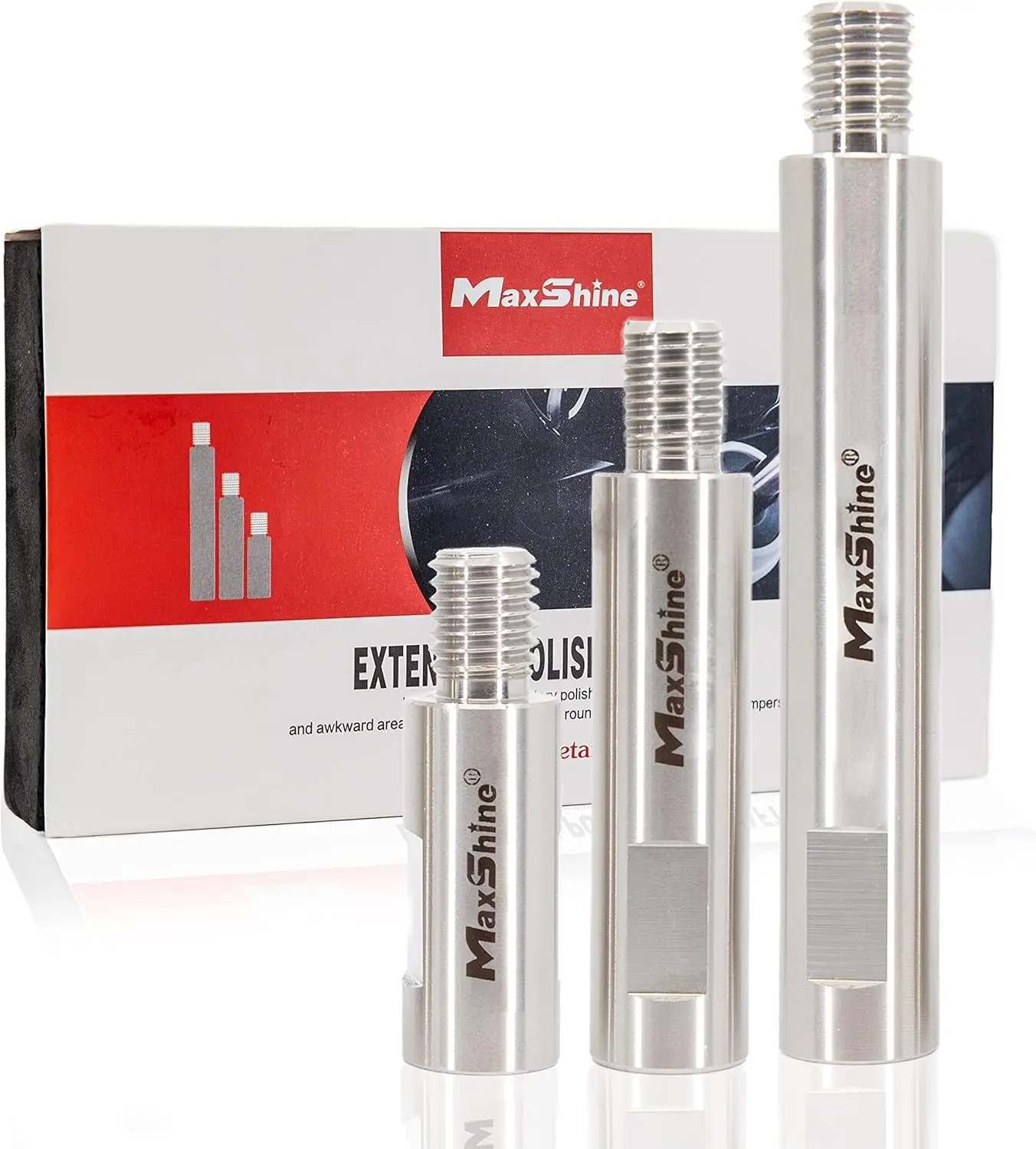 Набор из 3-х удлинительных вращающихся валов из нержавеющей стали для полировальных машин и шлифовальных машин, длины 2, 3 и 5 дюймов
Набор из 3-х удлинительных вращающихся валов из нержавеющей стали для полировальных машин и шлифовальных машин, длины 2, 3 и 5 дюймов