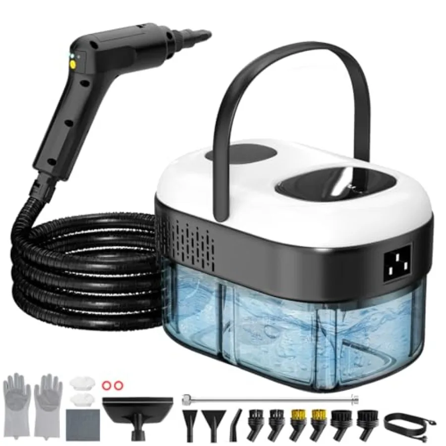 Pressurized Steam Cleaner 3-Level Adjustable Handheld Steamer for Home Use 2500W Multi-Surface Portable Steamer with 15s Fast H
Pressurized Steam Cleaner 3-Level Adjustable Handheld Steamer for Home Use 2500W Multi-Surface Portable Steamer with 15s Fast H