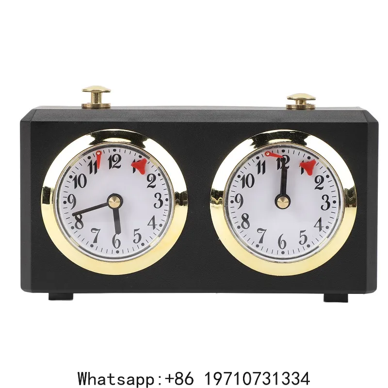 Analog Chess Clock Reduce Pressure Vintage Wind Up Large Easy To Read Dials Professional Mechanical Chess Clock for Board Game
Analog Chess Clock Reduce Pressure Vintage Wind Up Large Easy To Read Dials Professional Mechanical Chess Clock for Board Game