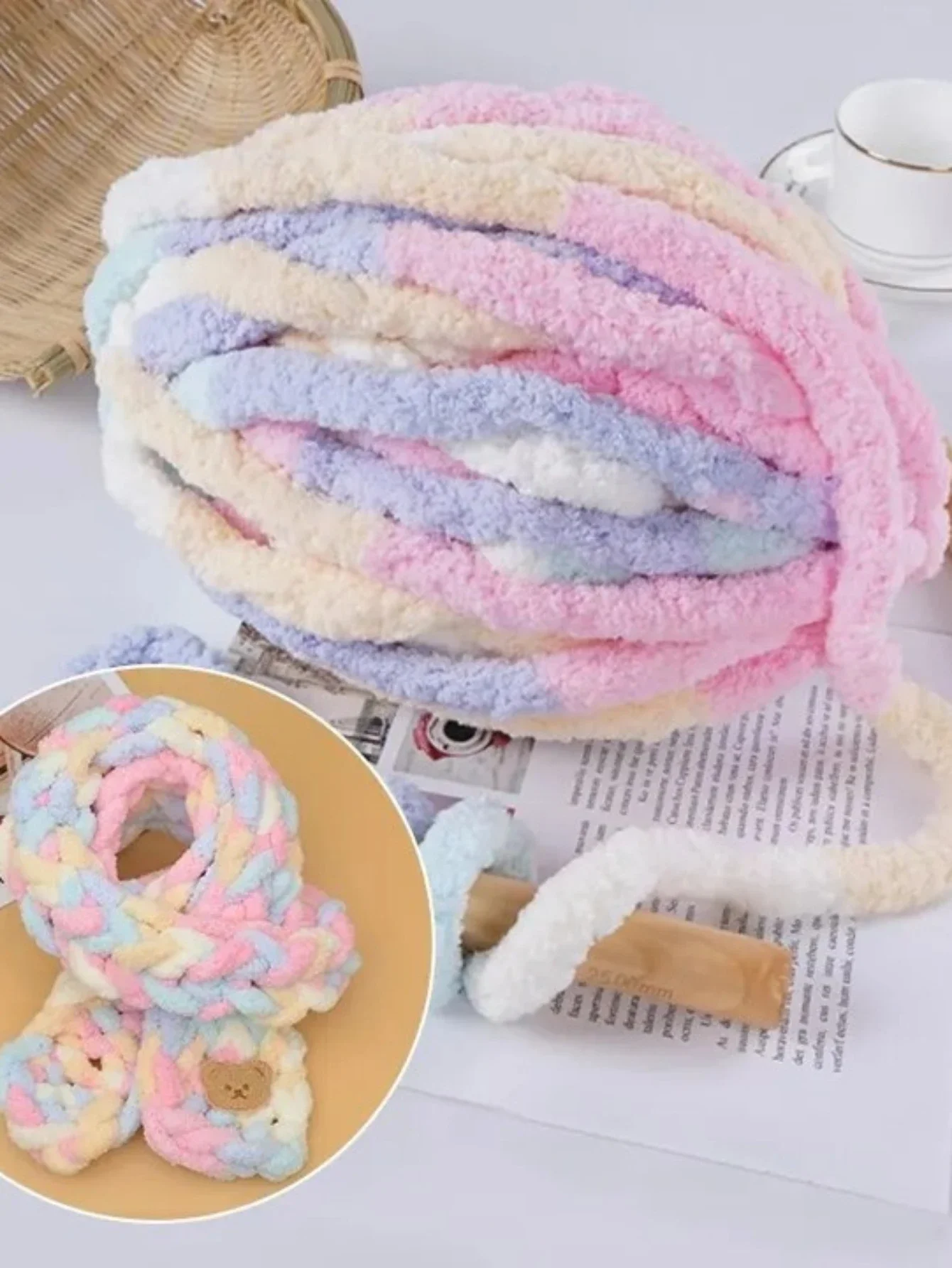 250g DIY Chunky Yarn for Knitting and Crochet Blanket Cushion Multicolor Chunky Thicken Line Soft Warm Crochet Yarn Scarf Line
250g DIY Chunky Yarn for Knitting and Crochet Blanket Cushion Multicolor Chunky Thicken Line Soft Warm Crochet Yarn Scarf Line