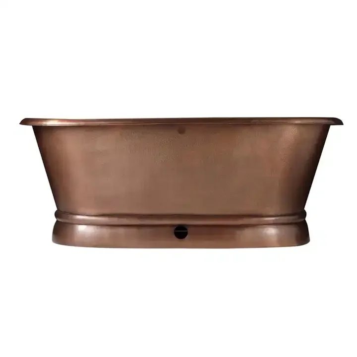 Direct Factory Supply Best Price Pure Copper Soaking Bathtub Boat Shape Freestanding Tub for Bathroom Decoration
Direct Factory Supply Best Price Pure Copper Soaking Bathtub Boat Shape Freestanding Tub for Bathroom Decoration