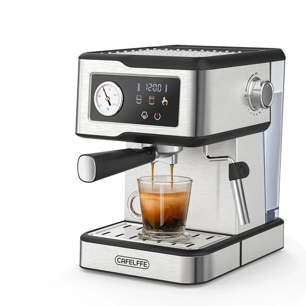 Cafelffe Digital LED Screen Panel Touch Control Full-Automatically Espresso Maker Auto Expresso Coffee Machine For Home 801
Cafelffe Digital LED Screen Panel Touch Control Full-Automatically Espresso Maker Auto Expresso Coffee Machine For Home 801