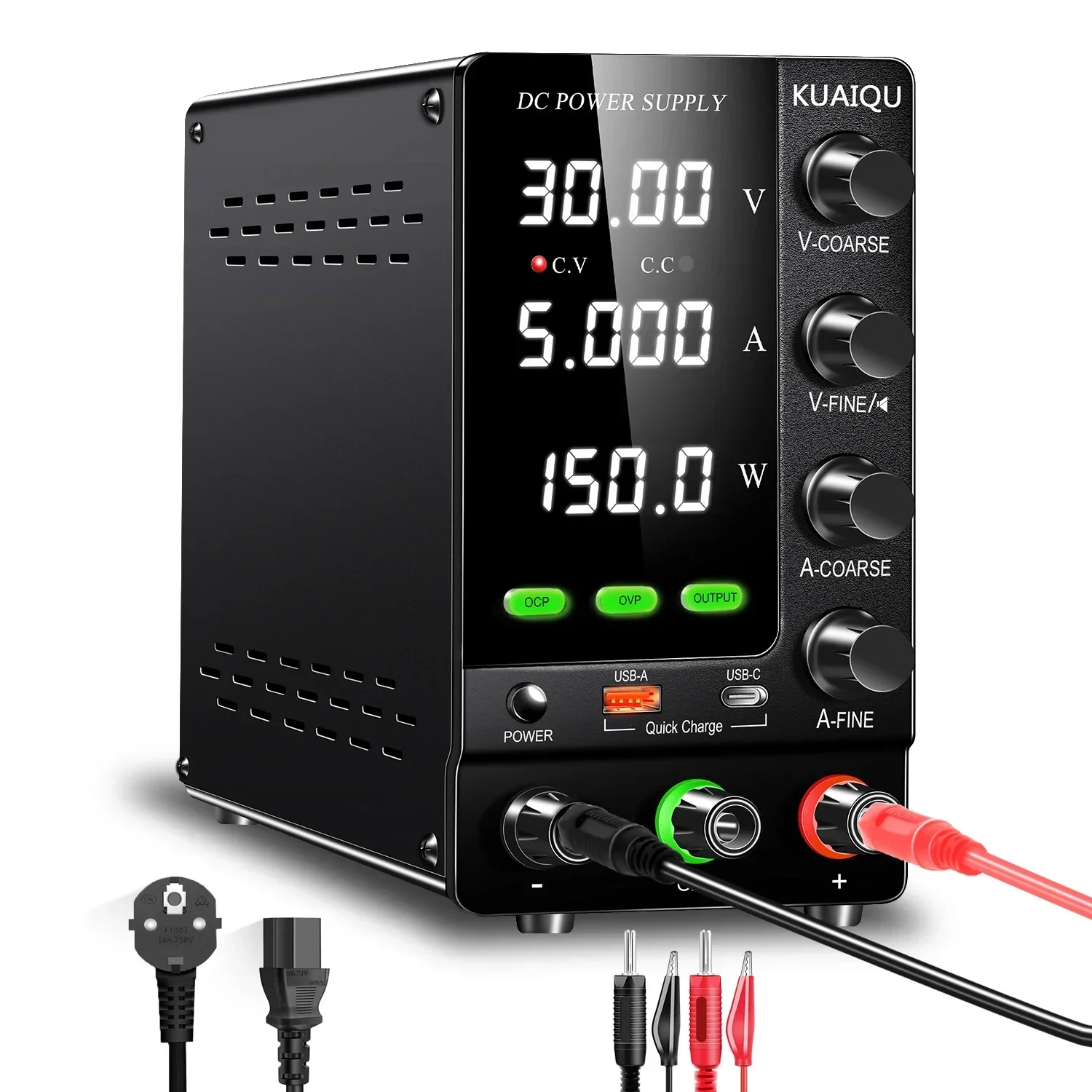 Блок питания постоянного тока 30В 5А 150Вт SPS-C305S с защитой от перегрузки по току (OCP), перенапряжению (OVP), короткого замыкания, выходом для энкодера, регулятором напряжения AC/DC, SMPS
Блок питания постоянного тока 30В 5А 150Вт SPS-C305S с защитой от перегрузки по току (OCP), перенапряжению (OVP), короткого замыкания, выходом для энкодера, регулятором напряжения AC/DC, SMPS