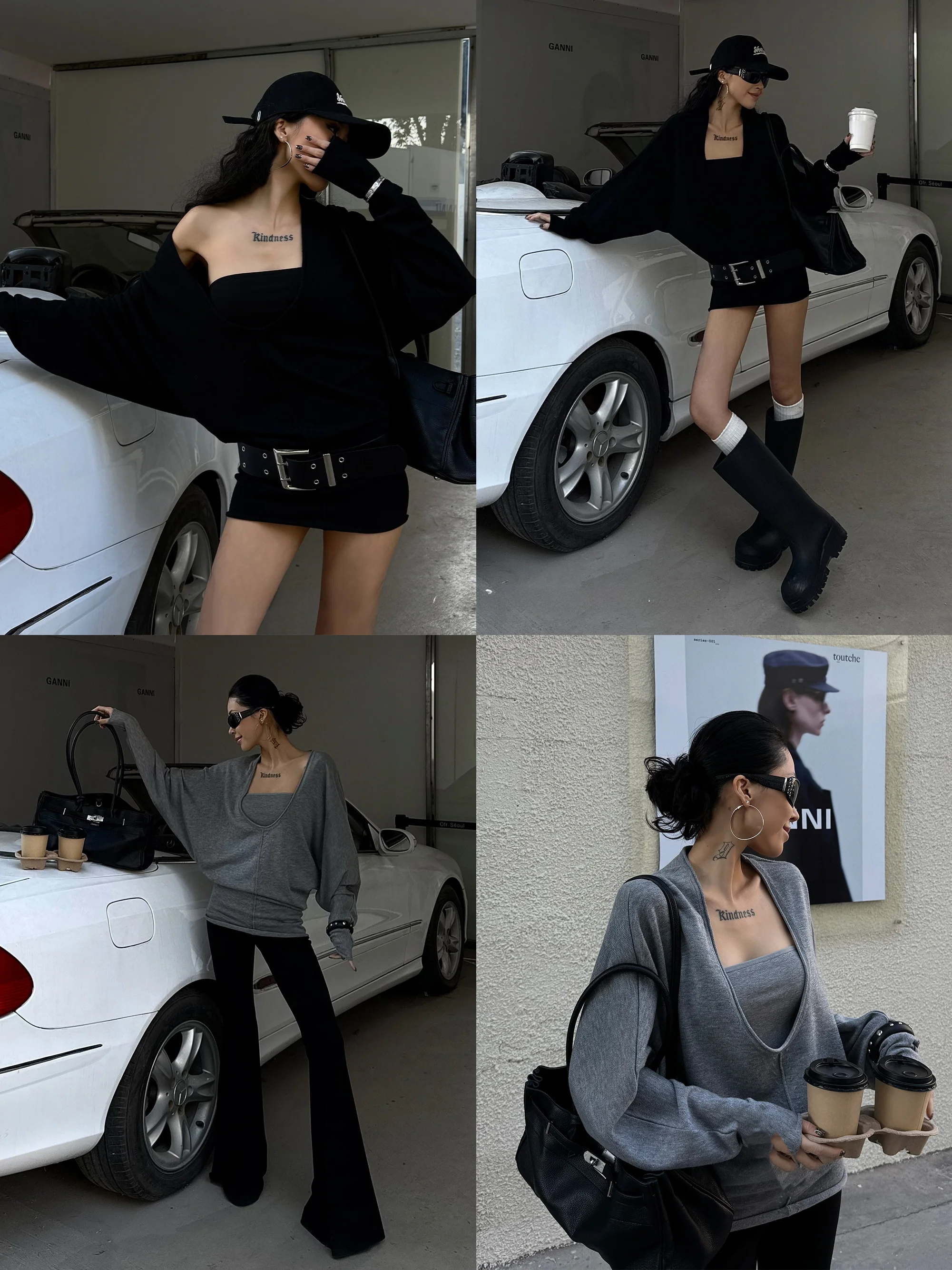 Wild Zero American Hot Girl Sle Tube Top Set Women's New U-ne Batwing Sve Loose Waist Knitted Sweater Casual Faion
Wild Zero American Hot Girl Sle Tube Top Set Women's New U-ne Batwing Sve Loose Waist Knitted Sweater Casual Faion