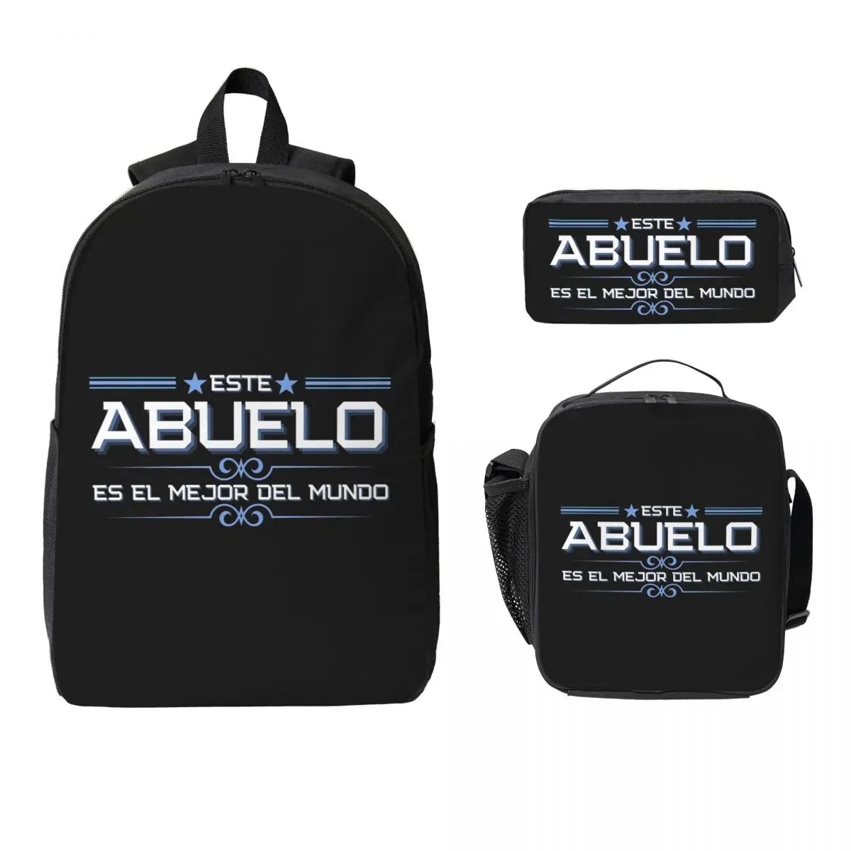 Este Abuelo Es El Mejor Del Mundo Backpack Boy Girl BookBag School Bag Laptop Shoulder Bags 3ps Insulated Lunch Bag Pencil Case
Este Abuelo Es El Mejor Del Mundo Backpack Boy Girl BookBag School Bag Laptop Shoulder Bags 3ps Insulated Lunch Bag Pencil Case