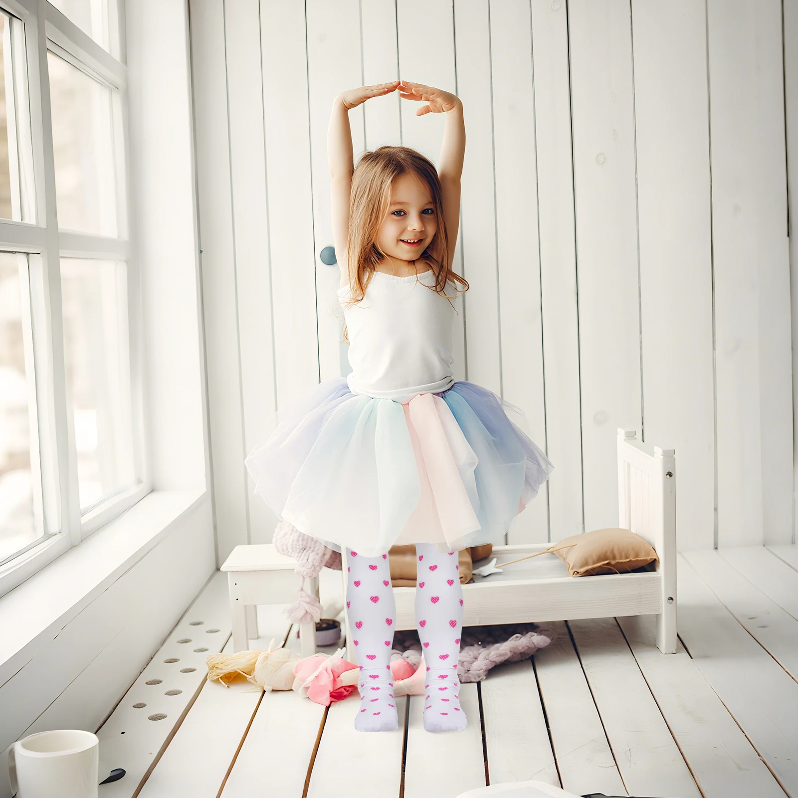 Детские колготки в горошек ярких цветов, бесшовные чулки, плотные чулочно-носочные изделия, весенне-осенние жаккардовые колготки, удобные облегающие тонкие ноги
Детские колготки в горошек ярких цветов, бесшовные чулки, плотные чулочно-носочные изделия, весенне-осенние жаккардовые колготки, удобные облегающие тонкие ноги