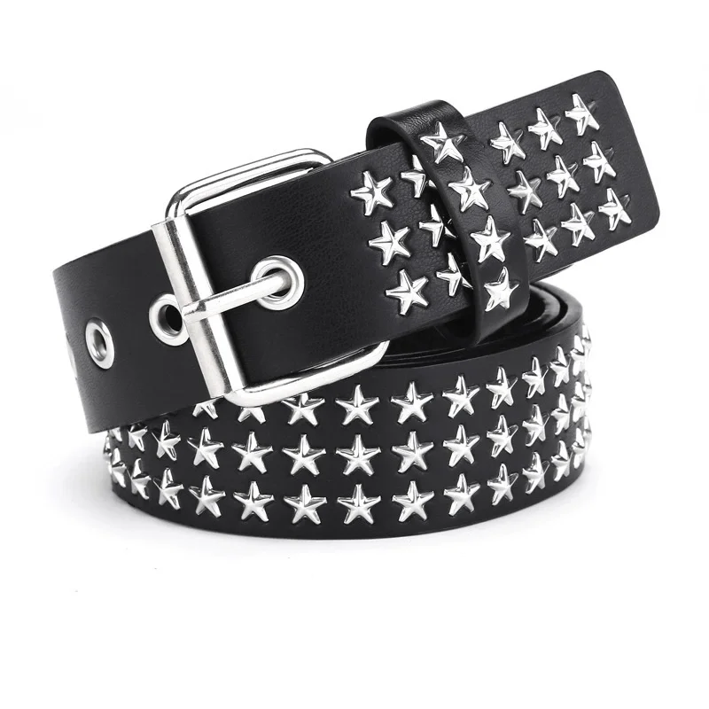 Star Eyelet Women's Men's Fashion Double Needle Buckle Belt Neutral Party Belt y2k Adjustable Spicy Girl Belt
Star Eyelet Women's Men's Fashion Double Needle Buckle Belt Neutral Party Belt y2k Adjustable Spicy Girl Belt