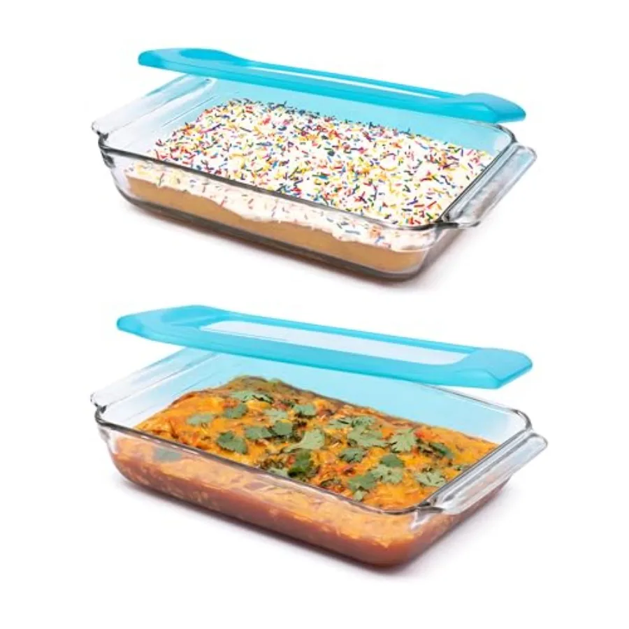 Baker's Premium 2 Piece Glass Baking Dish Set Stackable Casserole Dish with Lid Set Baking Glassware for Casseroles Lasagna Bro
Baker's Premium 2 Piece Glass Baking Dish Set Stackable Casserole Dish with Lid Set Baking Glassware for Casseroles Lasagna Bro