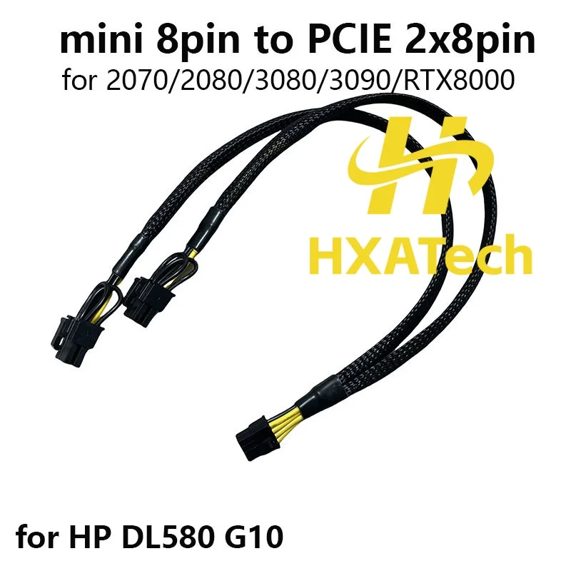 HXATech — высококачественный кабель питания графической карты PCIE от 8 контактов до 8 + 8p для графического процессора HP DL580 G10 и A10 3080 3090 V100 4090
HXATech — высококачественный кабель питания графической карты PCIE от 8 контактов до 8 + 8p для графического процессора HP DL580 G10 и A10 3080 3090 V100 4090