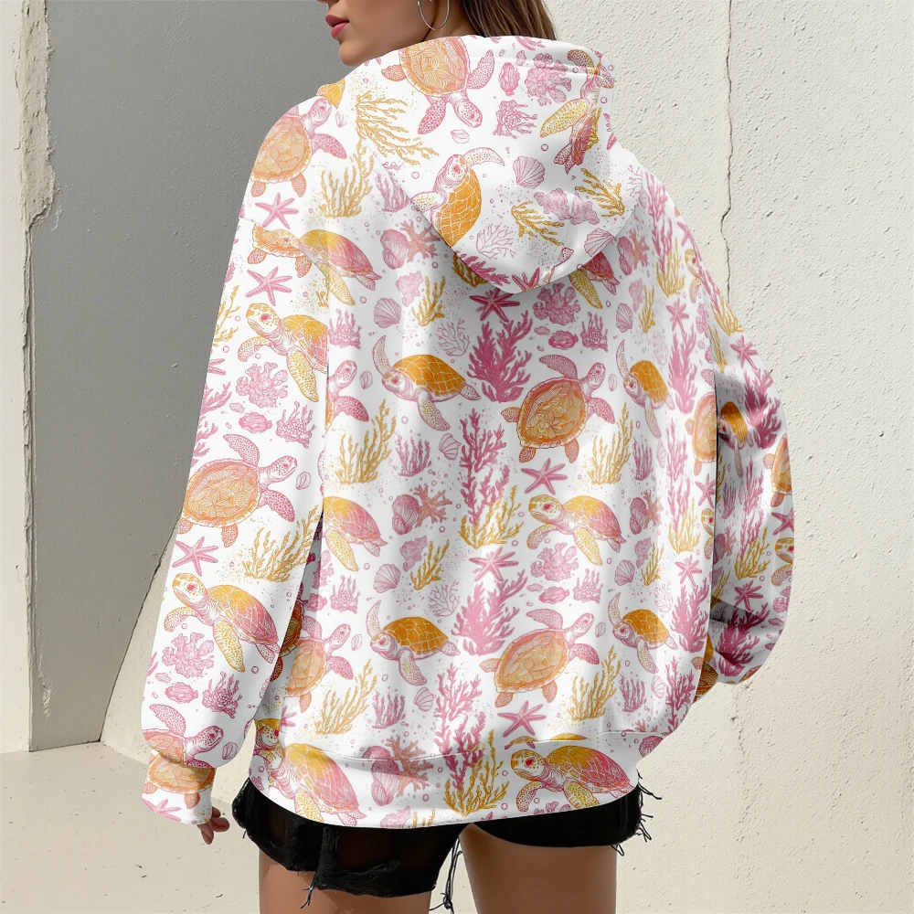 Vibrant Ocean Life Hoodies Seahorse Dreamy Jellyfish Cute Turtle Starfish All-Over Printed Fun Streetwear for Autumn Winter
Vibrant Ocean Life Hoodies Seahorse Dreamy Jellyfish Cute Turtle Starfish All-Over Printed Fun Streetwear for Autumn Winter