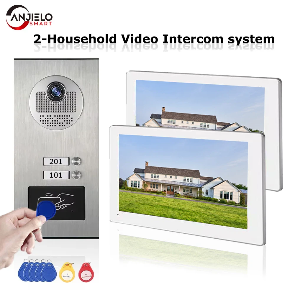 ANJIELO 7 Inch 1080P Video Intercom Doorbell 2/3/4 Units Multi Apartment Tuya Smart Home Security Monitor System
ANJIELO 7 Inch 1080P Video Intercom Doorbell 2/3/4 Units Multi Apartment Tuya Smart Home Security Monitor System