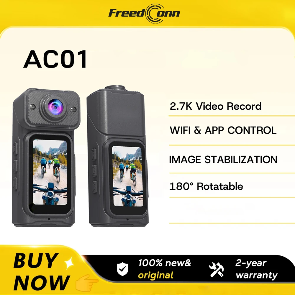 Freedconn Mini Action Camera 2.7K Thumb Pocket Sport Cam 1.47 Inch 180 Angle WIFI Recorder Magnetic Attraction Bracket Camera
Freedconn Mini Action Camera 2.7K Thumb Pocket Sport Cam 1.47 Inch 180 Angle WIFI Recorder Magnetic Attraction Bracket Camera