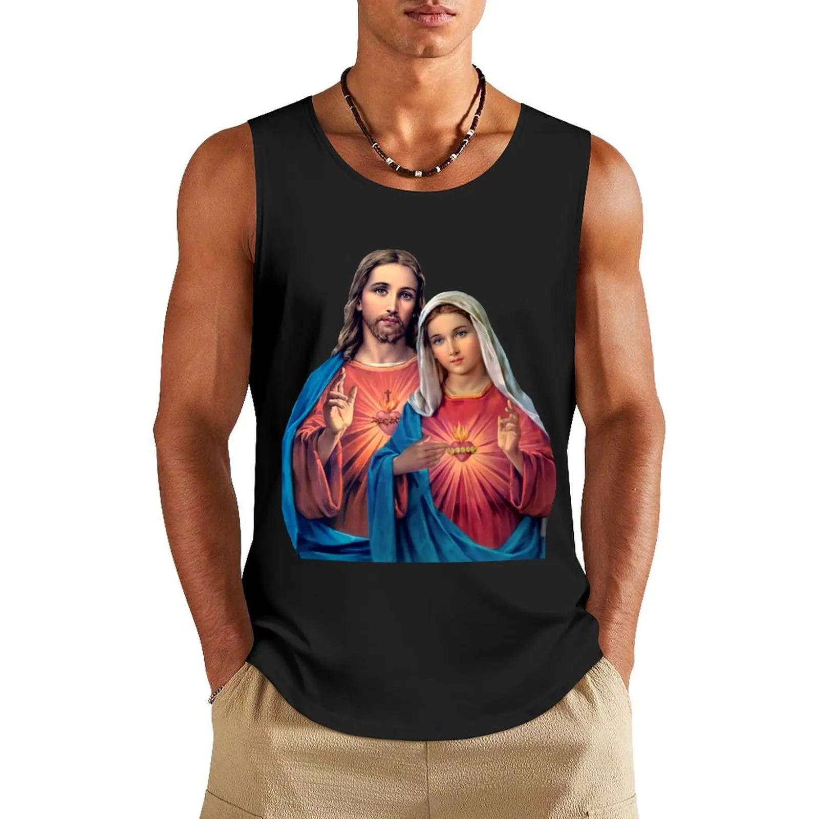 Twin Hearts very close together - I (Jesus and Mary) transparent background Tank Top sleeveless mens designer clothes
Twin Hearts very close together - I (Jesus and Mary) transparent background Tank Top sleeveless mens designer clothes