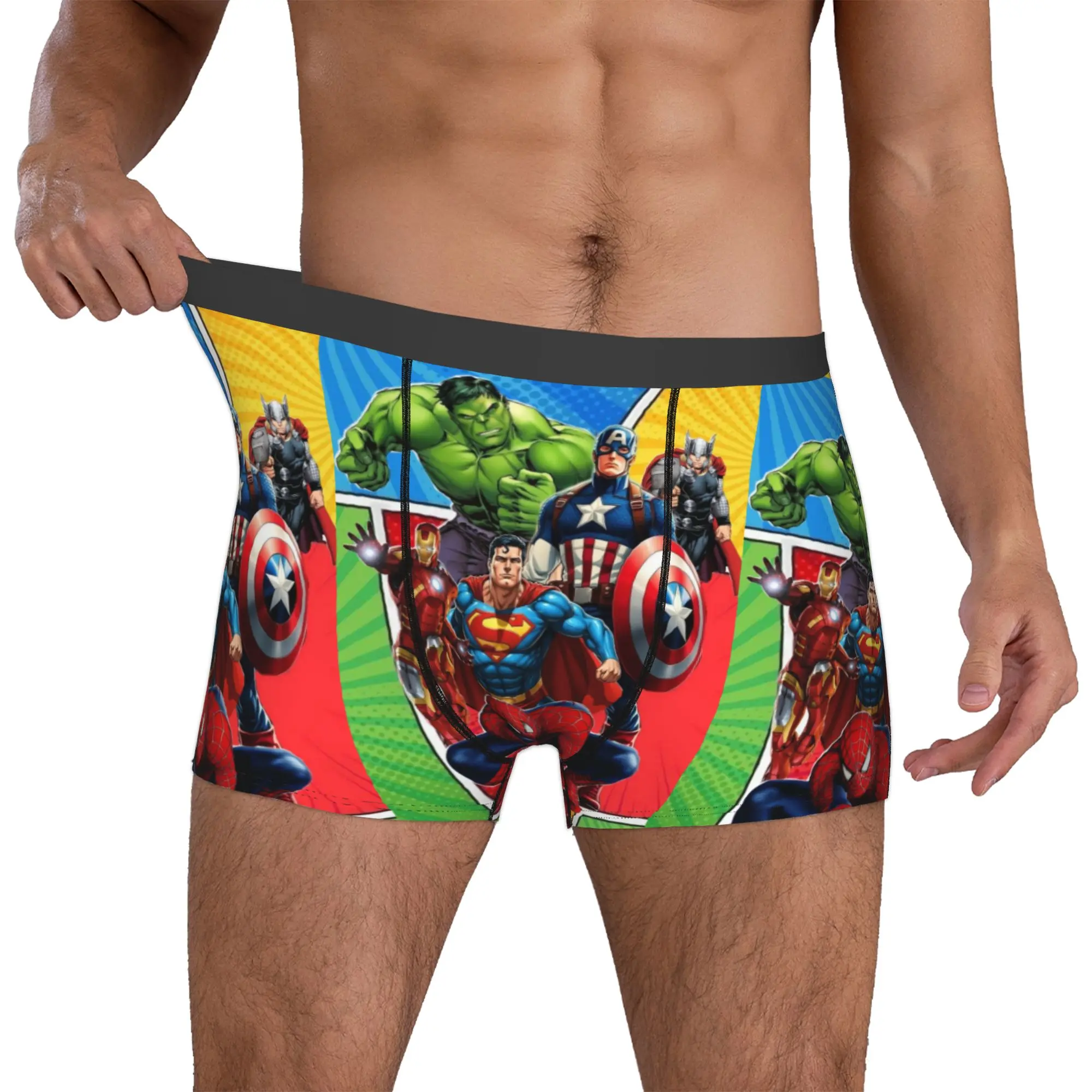 Custom A-Avengers Comic Wallpaper Underwear Men Stretch Boxer Briefs Shorts Panties Soft Underpants For Homme
Custom A-Avengers Comic Wallpaper Underwear Men Stretch Boxer Briefs Shorts Panties Soft Underpants For Homme