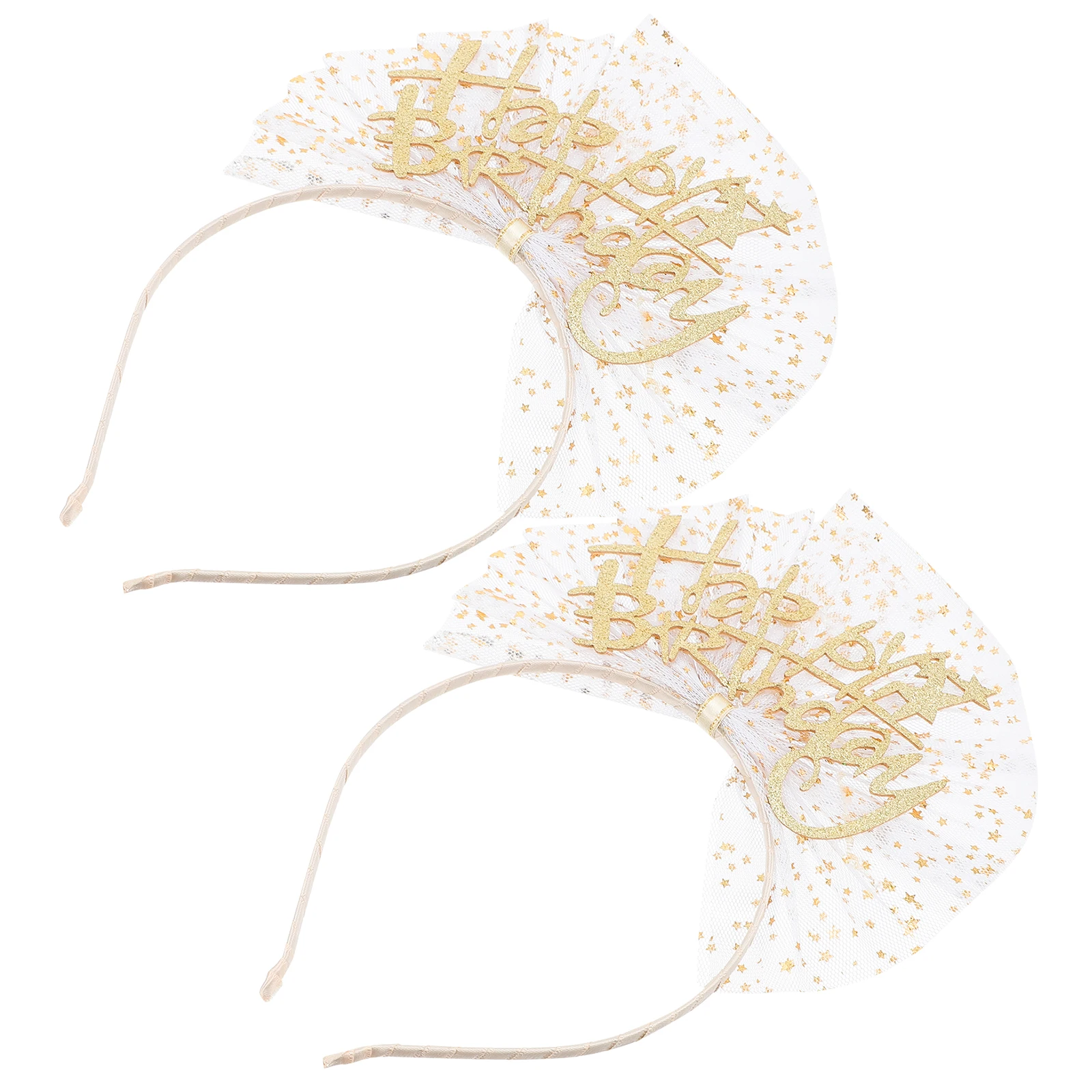 2pcs Birthday Party Hair Bands Gauze Plastic Decorative Headbands For Birthday Celebration Adorable Hair Hoops Durable
2pcs Birthday Party Hair Bands Gauze Plastic Decorative Headbands For Birthday Celebration Adorable Hair Hoops Durable