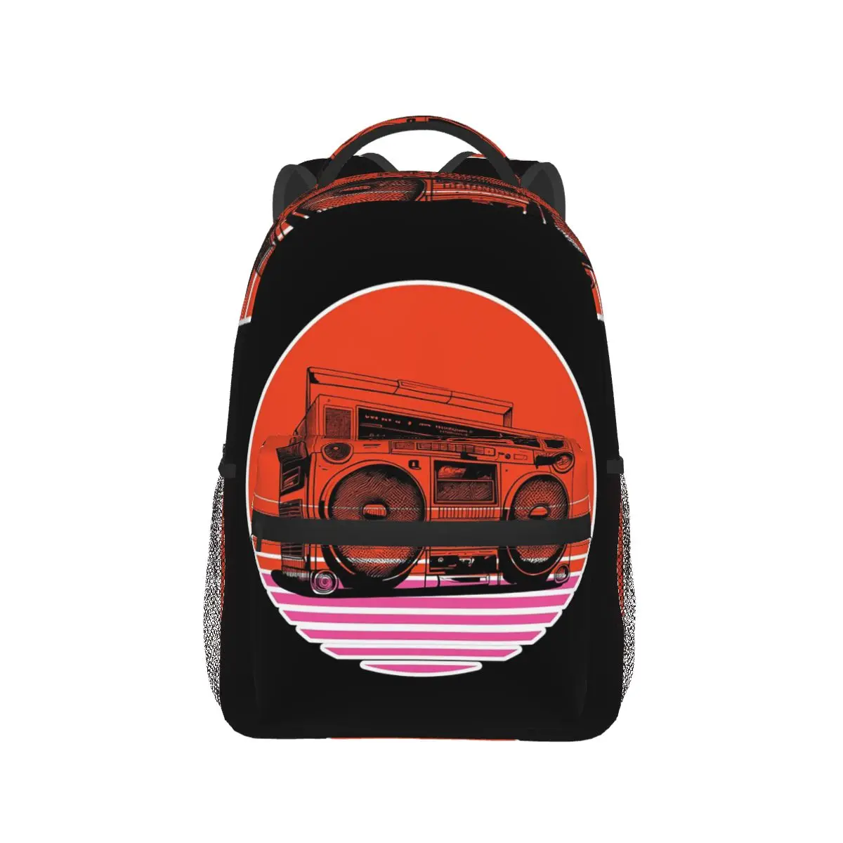 Echoes Of The 80s Boombox At Sunset Backpack Hot Sale Daypack Large Capacity Children BookBag School Bag Shoulder Bags Men Women
Echoes Of The 80s Boombox At Sunset Backpack Hot Sale Daypack Large Capacity Children BookBag School Bag Shoulder Bags Men Women