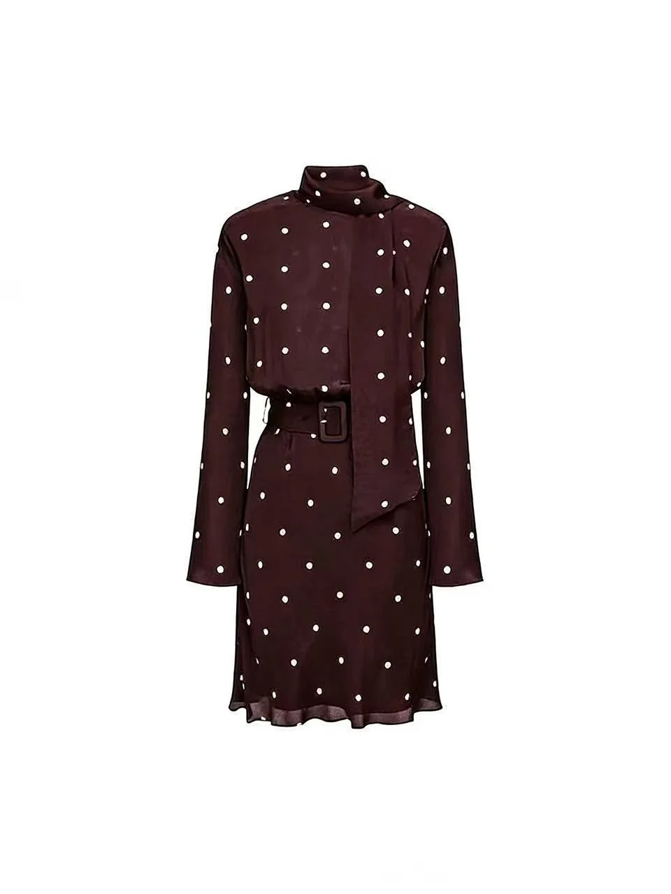 Slimming Polka Dot Midi Dress Long Sleeve Women's Fashionable French Style Pleated Waist Cinched A-Line Skirt Spring Season
Slimming Polka Dot Midi Dress Long Sleeve Women's Fashionable French Style Pleated Waist Cinched A-Line Skirt Spring Season