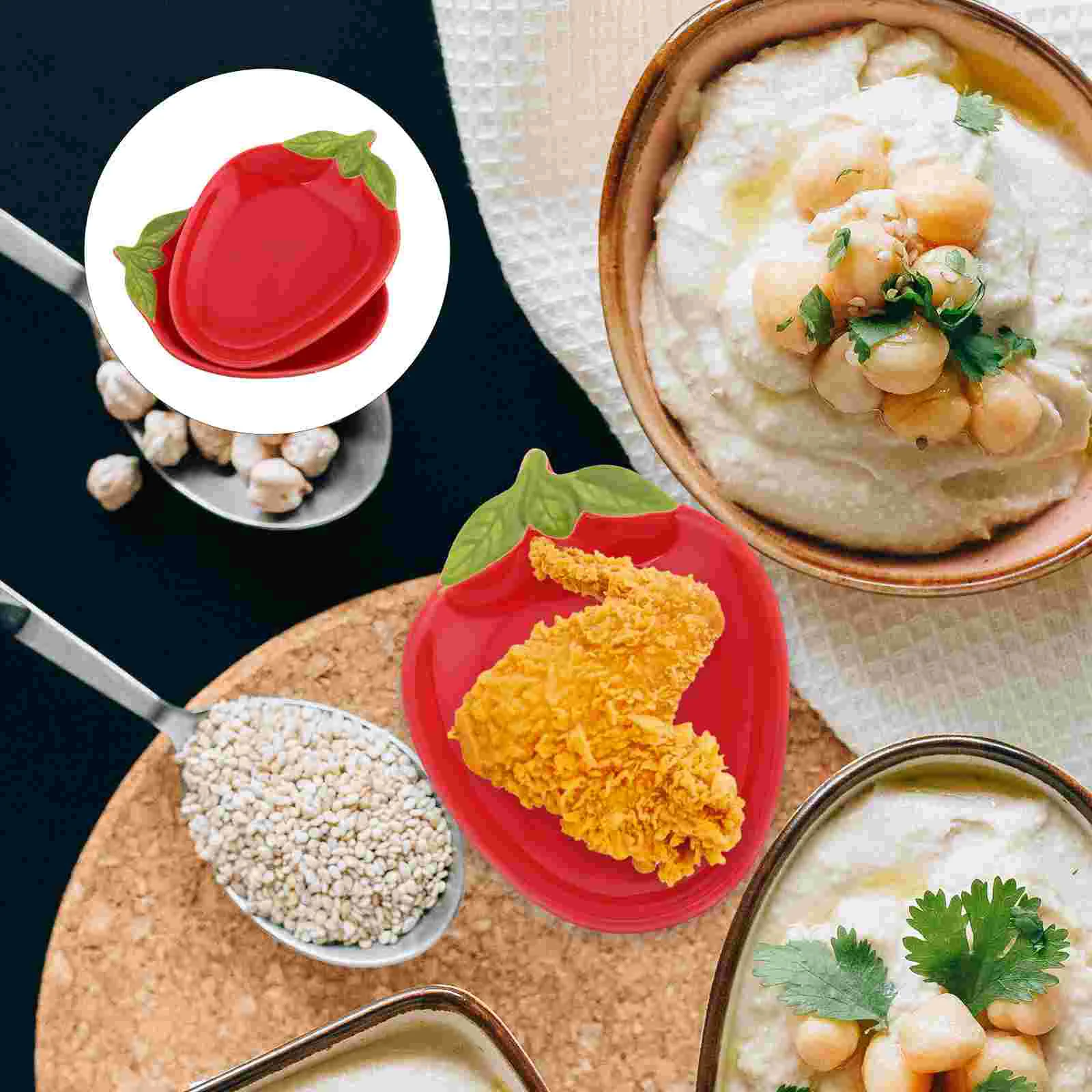 2 Pcs Seasoning Dish Fruit Snacks Ceramic Plate Steak Ceramics Small Appetizer Plates Dried Dessert Dishes
2 Pcs Seasoning Dish Fruit Snacks Ceramic Plate Steak Ceramics Small Appetizer Plates Dried Dessert Dishes