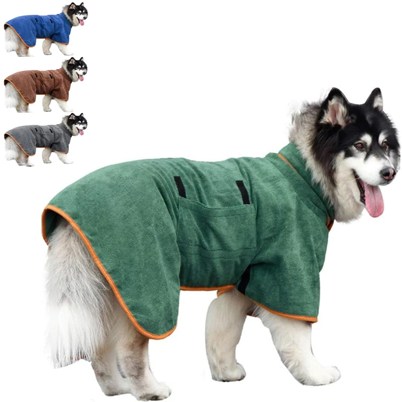 Dog Bathrobe Towel Pet Drying Coat Clothes Adjustable Pet Towel For Large Medium Small Dogs Cat Microfiber Absorbent Beach Towel
Dog Bathrobe Towel Pet Drying Coat Clothes Adjustable Pet Towel For Large Medium Small Dogs Cat Microfiber Absorbent Beach Towel