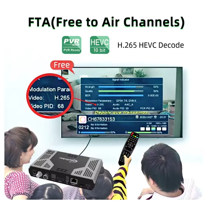 Skylinker Z8 Plus Hybrid Android OTT+ DVB-S2+DVB-T2 HD 4K TV Box FTA With H265 2+16GB 5G Wifi OTT DVB-S2 Satellite Receiver
Skylinker Z8 Plus Hybrid Android OTT+ DVB-S2+DVB-T2 HD 4K TV Box FTA With H265 2+16GB 5G Wifi OTT DVB-S2 Satellite Receiver