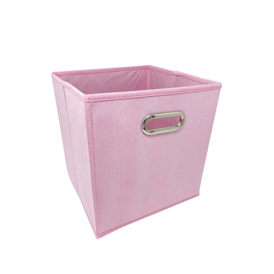 6 pack Fabric Storage Bins Box Organizer Cube Basket Container 10.5"x10.5"x11" Pink w/Metal Handle
6 pack Fabric Storage Bins Box Organizer Cube Basket Container 10.5"x10.5"x11" Pink w/Metal Handle