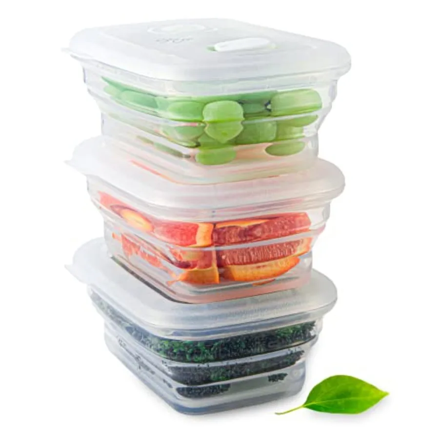 Premium Siicone Coapsibe Food Storage Containers with Siicone eakproof ids, BPA Free, FGB Food-Grade Certified, Compact, Reusab
Premium Siicone Coapsibe Food Storage Containers with Siicone eakproof ids, BPA Free, FGB Food-Grade Certified, Compact, Reusab