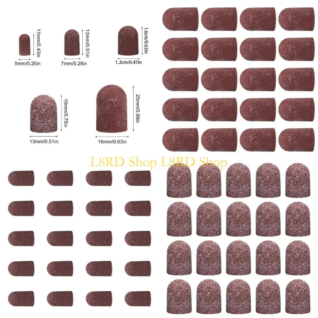 L8RD 20pcs Sanding Caps 80-180 Grit For Precise And Hygienic Manicure Pedicure And Foot Care Accesories
L8RD 20pcs Sanding Caps 80-180 Grit For Precise And Hygienic Manicure Pedicure And Foot Care Accesories