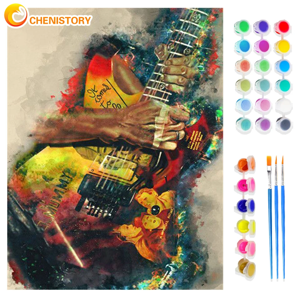 CHENISTORY 30x40cm DIY Painting By Numbers For Adults Guitar Picture By Numbers Modern Wall Art Decors Canvas By Numbers Kit
CHENISTORY 30x40cm DIY Painting By Numbers For Adults Guitar Picture By Numbers Modern Wall Art Decors Canvas By Numbers Kit