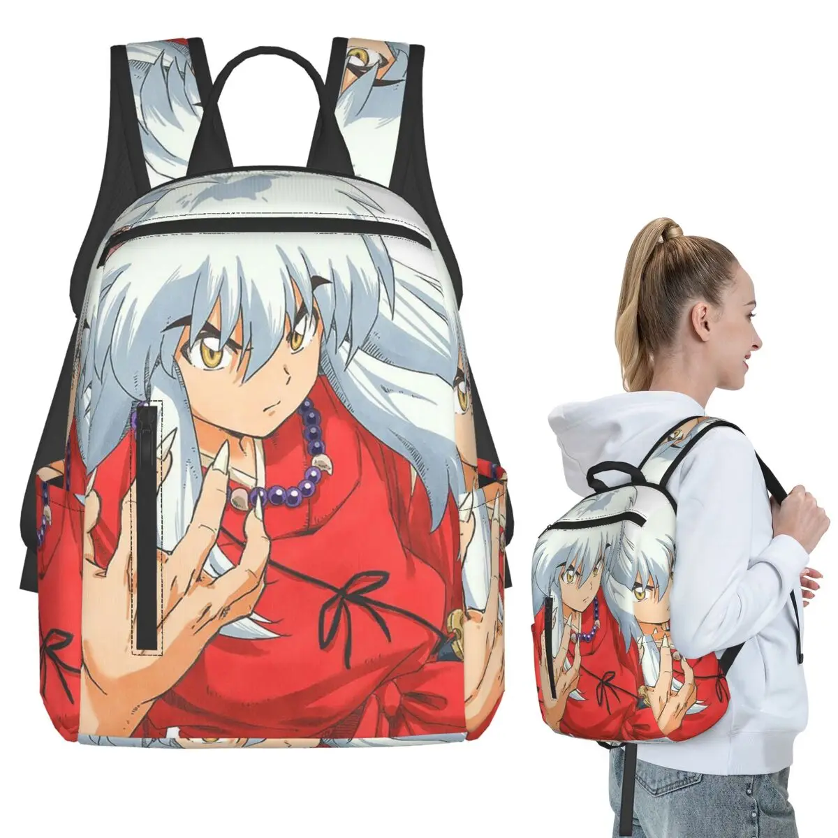 Inuyasha Anime Backpack Student BookBag Kids School Bag Laptop Shoulder Bags Men Women
Inuyasha Anime Backpack Student BookBag Kids School Bag Laptop Shoulder Bags Men Women
