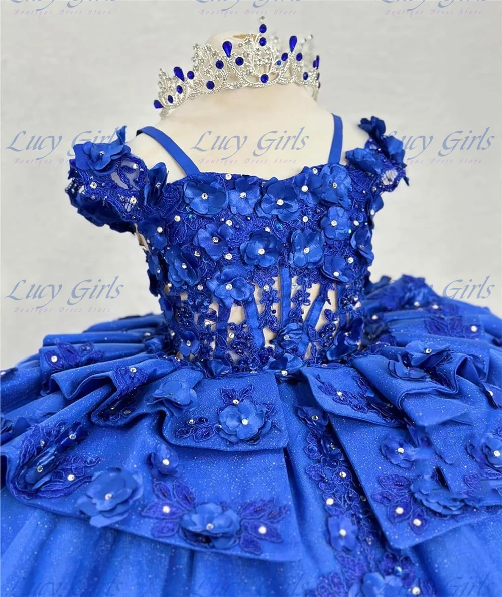 Magnificent Flower Girl Dress Blue Tulle Beading Off Shoulder Flowers Lace First Communion Dress for Wedding Toddler Kids Gowns
Magnificent Flower Girl Dress Blue Tulle Beading Off Shoulder Flowers Lace First Communion Dress for Wedding Toddler Kids Gowns