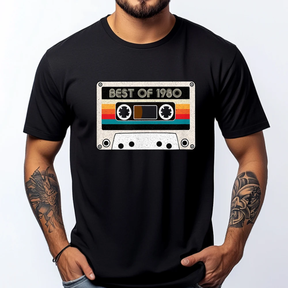 Best Of 1980 Audio Cassette Grpahic Tee New Shirts And T-Shirts Alphabet Luxury Designer Mans Short Sleeve
Best Of 1980 Audio Cassette Grpahic Tee New Shirts And T-Shirts Alphabet Luxury Designer Mans Short Sleeve