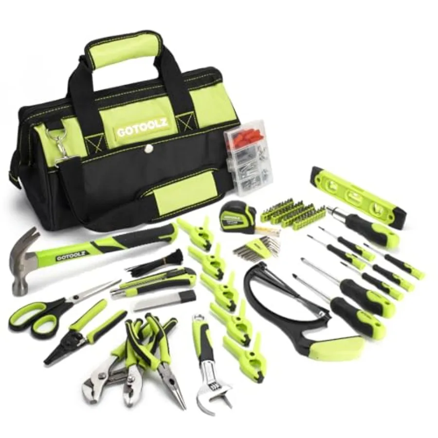 269-Piece Home Tool Set General Household Repairing Tool Kit with Storage Bag Basic Hand Tool Kit Set for Home Maintenance DIY
269-Piece Home Tool Set General Household Repairing Tool Kit with Storage Bag Basic Hand Tool Kit Set for Home Maintenance DIY