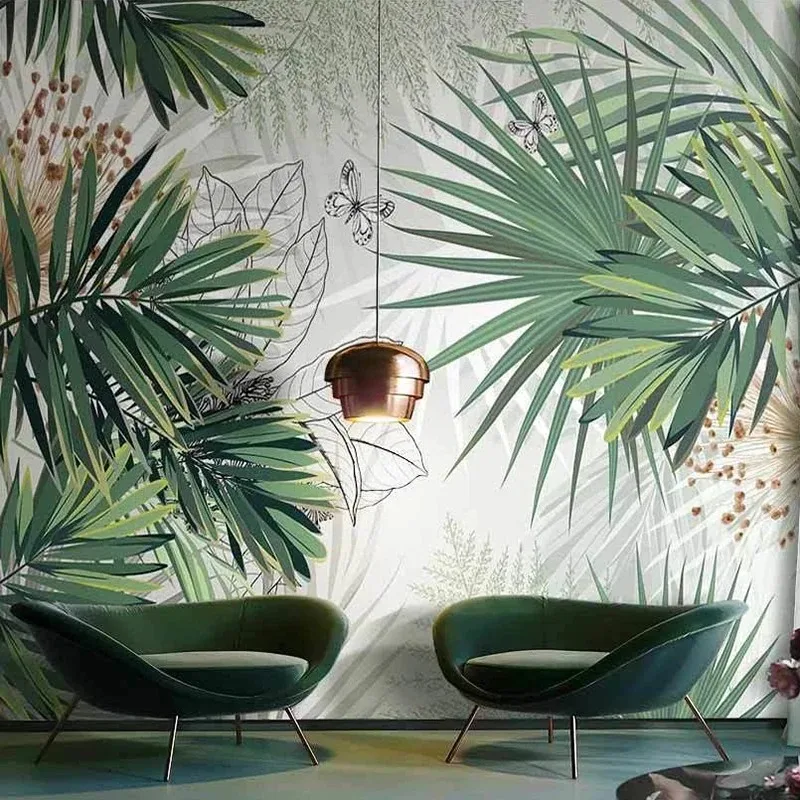 3D Mural Wallpaper Tropical Plants Rainforest Palm Leaf Interior Bedroom Dining Room Living Room Photo Wall Decoration
3D Mural Wallpaper Tropical Plants Rainforest Palm Leaf Interior Bedroom Dining Room Living Room Photo Wall Decoration