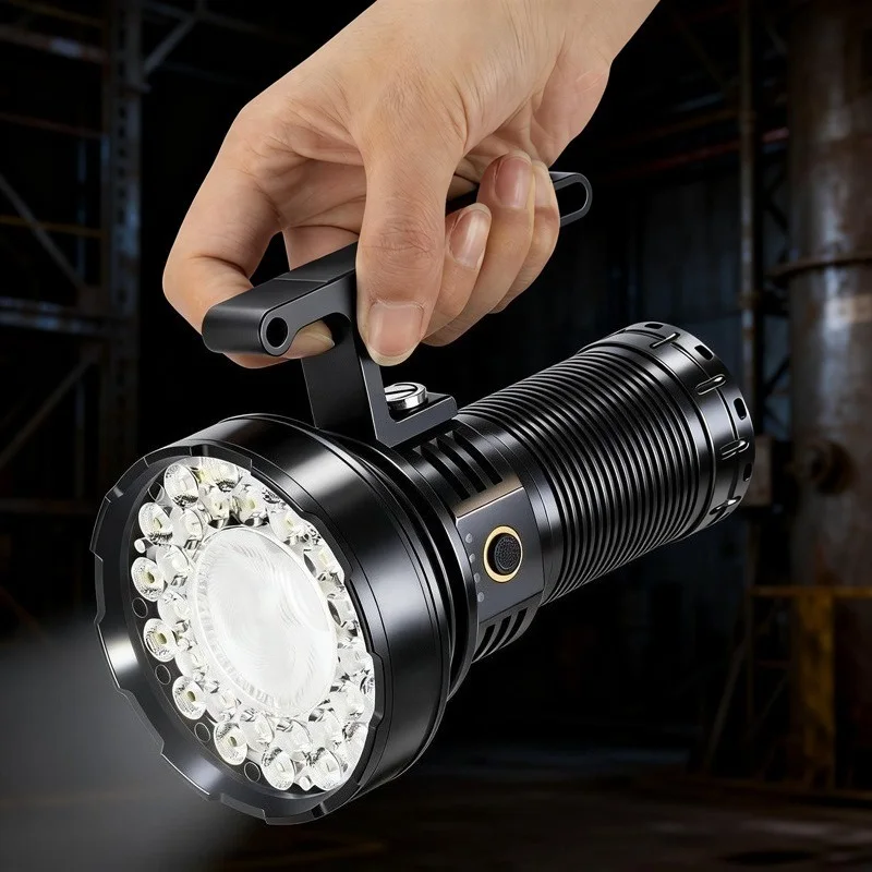 Super Bright Powerful Tactical Flashlight 30LED LEP 10000LMS Super Bright TYPE-C Rechargeable Outdoor Searchlight for Camping
Super Bright Powerful Tactical Flashlight 30LED LEP 10000LMS Super Bright TYPE-C Rechargeable Outdoor Searchlight for Camping