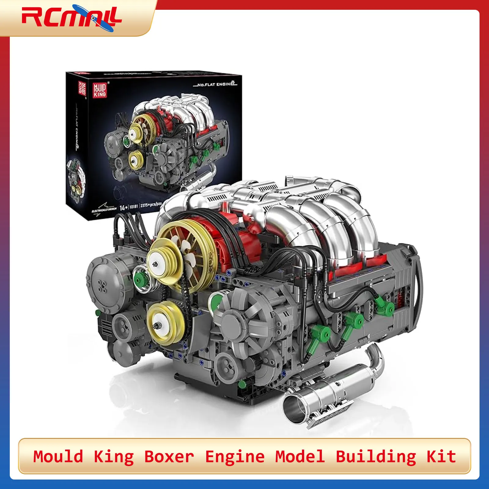 Mould King 10181 Boxer Engine Building Kit Flat-Six Model Sport Car Engine Building Block DIY Assembly Motorized Car Motor Kit
Mould King 10181 Boxer Engine Building Kit Flat-Six Model Sport Car Engine Building Block DIY Assembly Motorized Car Motor Kit