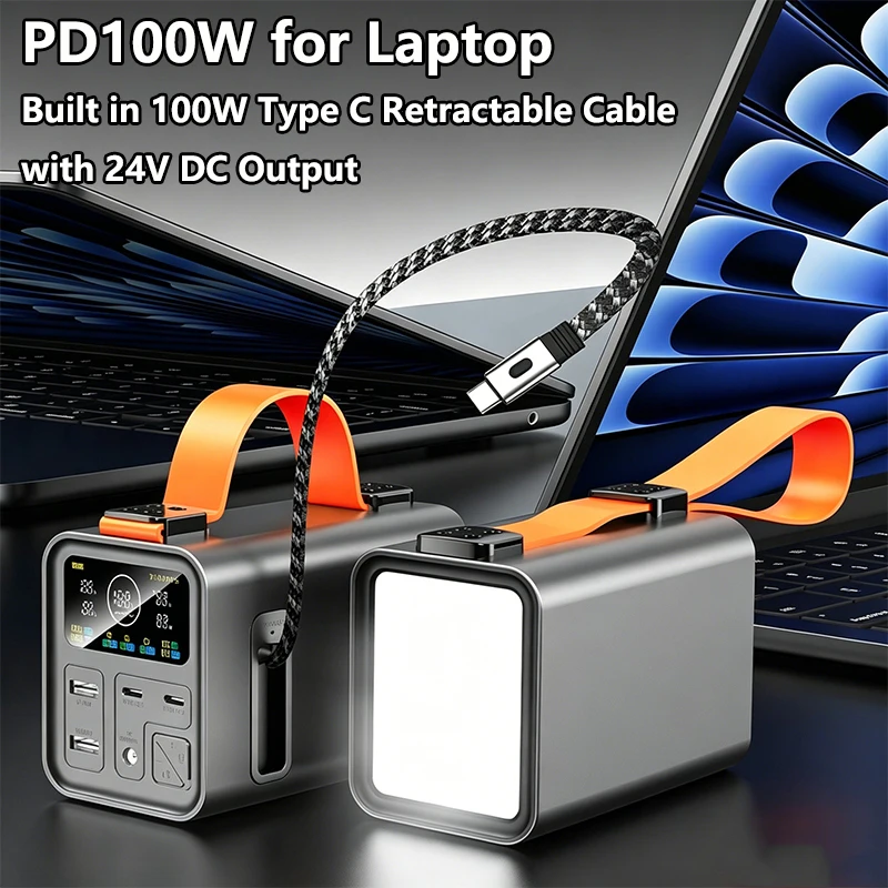 Power Bank 60000mAh Built in Type C Retractable Cable PD 100W Fast Charging External Battery Powerbank For Laptop iPhone Samsung
Power Bank 60000mAh Built in Type C Retractable Cable PD 100W Fast Charging External Battery Powerbank For Laptop iPhone Samsung