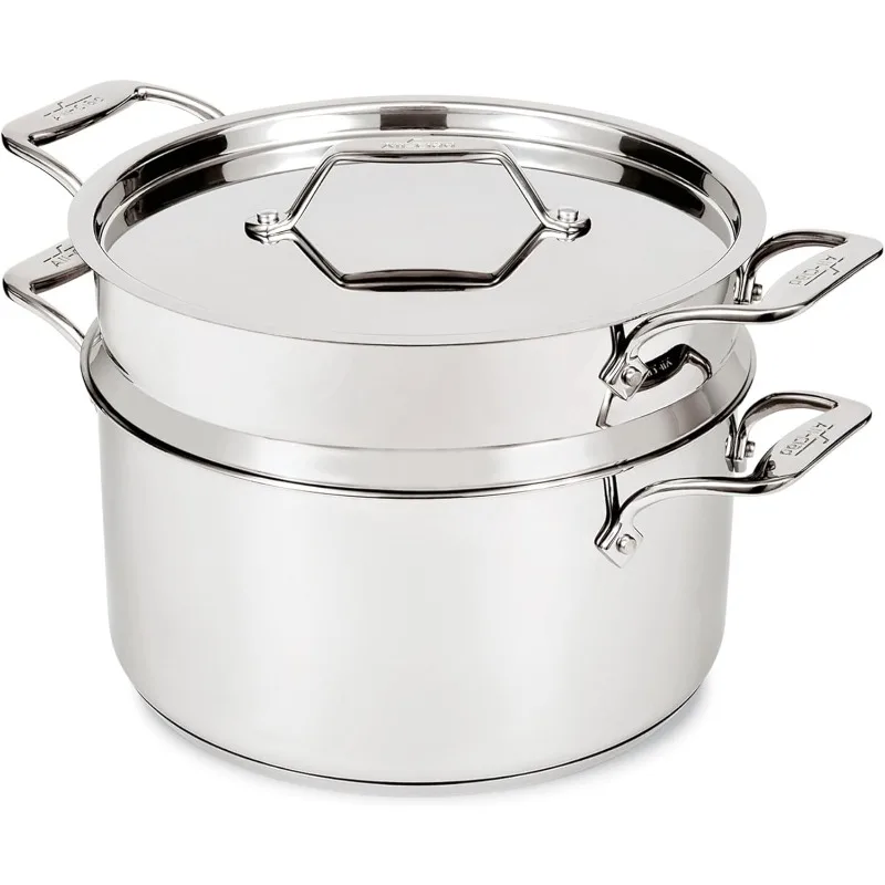 Tri-Ply Stainless Steel Stock Pot, All Stove Compatible Up to 600℉ Soup Pot, 8 Quart Pot with Lid
Tri-Ply Stainless Steel Stock Pot, All Stove Compatible Up to 600℉ Soup Pot, 8 Quart Pot with Lid