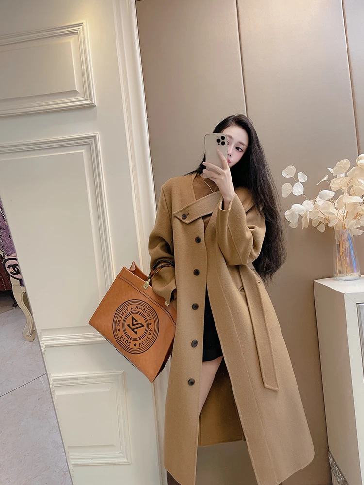 Original Design Double-sided Australian Wool Camere Coat Women's Long Winter Outerwear European Sle Belted Silhouette Kne...
Original Design Double-sided Australian Wool Camere Coat Women's Long Winter Outerwear European Sle Belted Silhouette Kne...