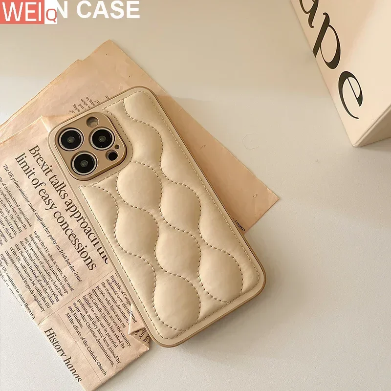 Чехол для Iphone 14 Pro Max, роскошные чехлы из искусственной кожи с ромбовидным узором для Iphone 15 13 Pro Max 12 Pro Max, защитный чехол 
Чехол для Iphone 14 Pro Max, роскошные чехлы из искусственной кожи с ромбовидным узором для Iphone 15 13 Pro Max 12 Pro Max, защитный чехол