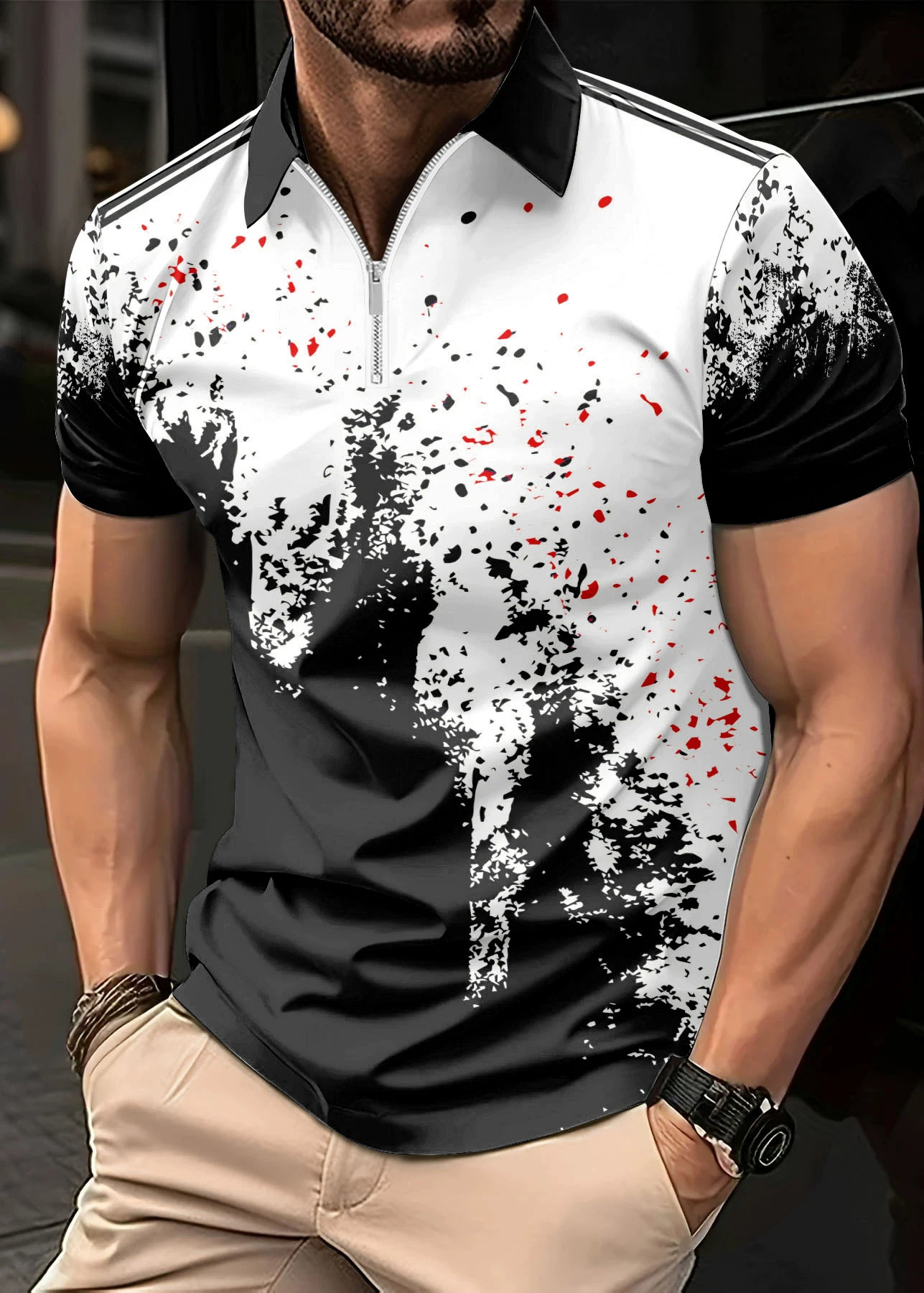 Fashion Tie-dye Men's Polos T-Shirts Summer Short Sleeve 3d Printed Streetwear Zippers POLO T Shirt 6XL Plus Size Casual Tops
Fashion Tie-dye Men's Polos T-Shirts Summer Short Sleeve 3d Printed Streetwear Zippers POLO T Shirt 6XL Plus Size Casual Tops