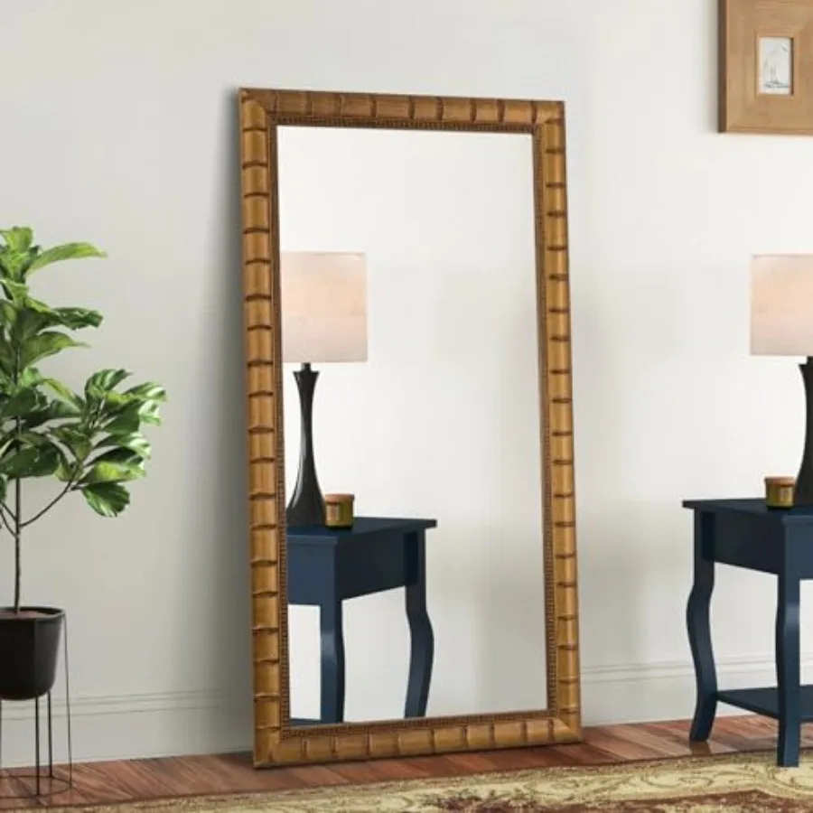 Large Vintage Decorative Mirror for Wall, 53'' x 29'' Antiuqe Warm Living Room Mirrors with Bamboo-Joint Frame, Classic Vintage
Large Vintage Decorative Mirror for Wall, 53'' x 29'' Antiuqe Warm Living Room Mirrors with Bamboo-Joint Frame, Classic Vintage