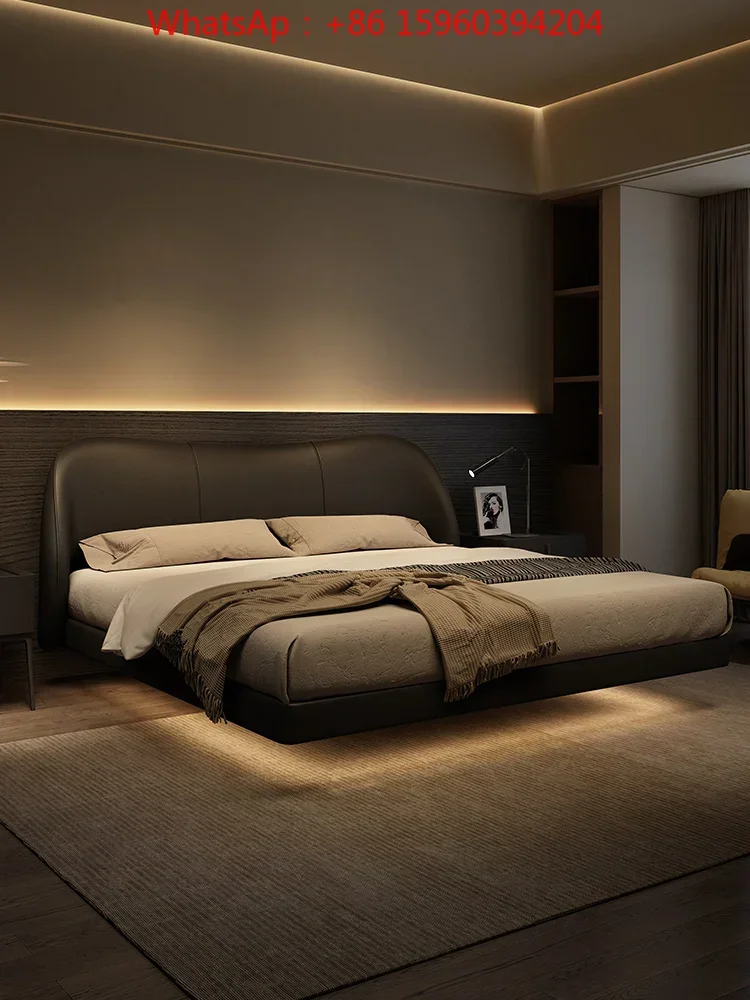 bed Italian minimalist suspended leather black 2023 new light luxury modern simple master room soft bag wedding
bed Italian minimalist suspended leather black 2023 new light luxury modern simple master room soft bag wedding