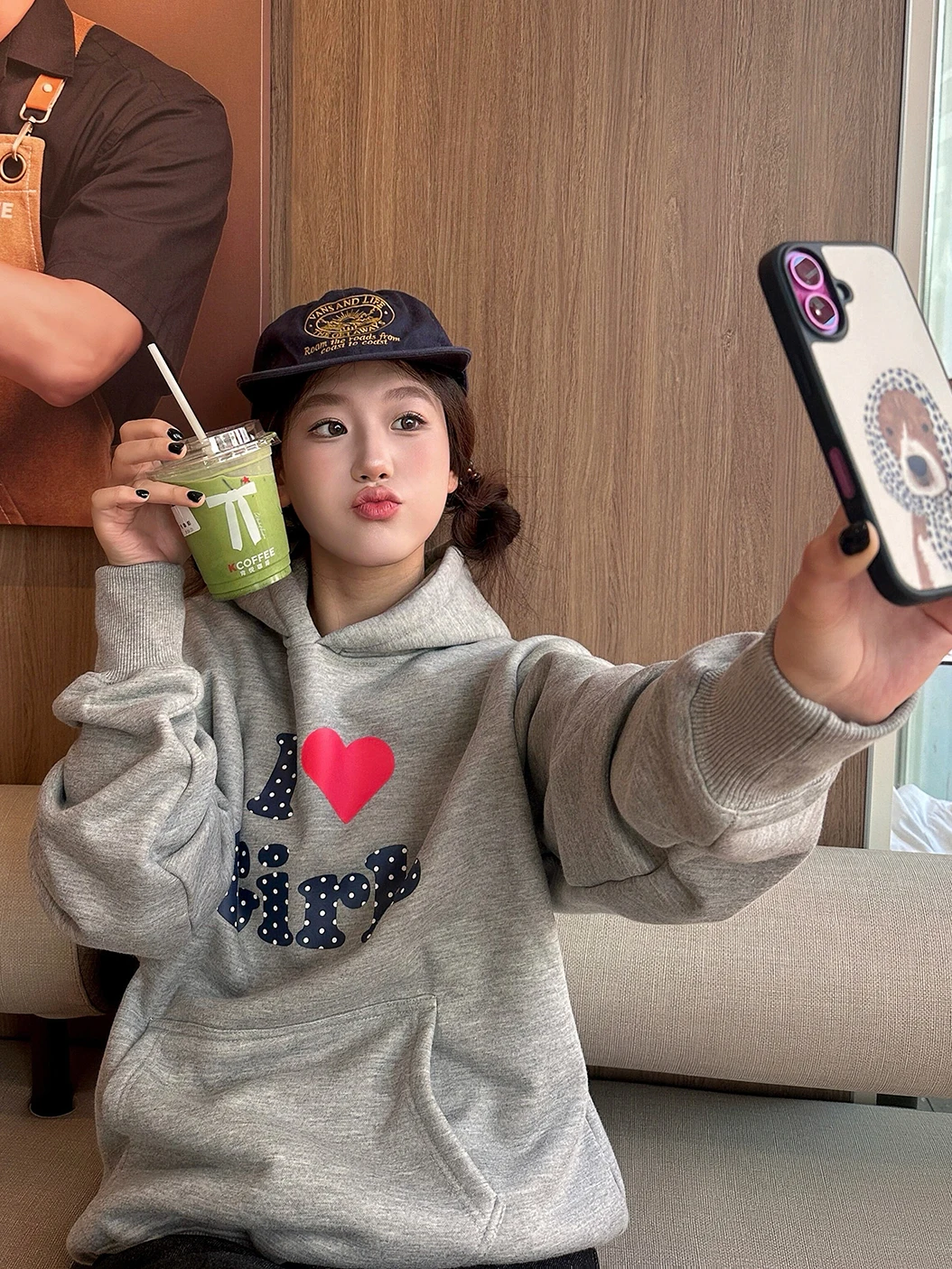 Sakura Grey Polka Dot Heart Print Fleece Lined Hoodie Women's Casual Loose Fit Comfortable Long Sleeve Cotton Sweatshirt
Sakura Grey Polka Dot Heart Print Fleece Lined Hoodie Women's Casual Loose Fit Comfortable Long Sleeve Cotton Sweatshirt